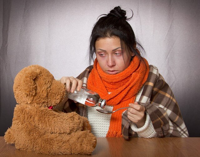 young-woman-flu